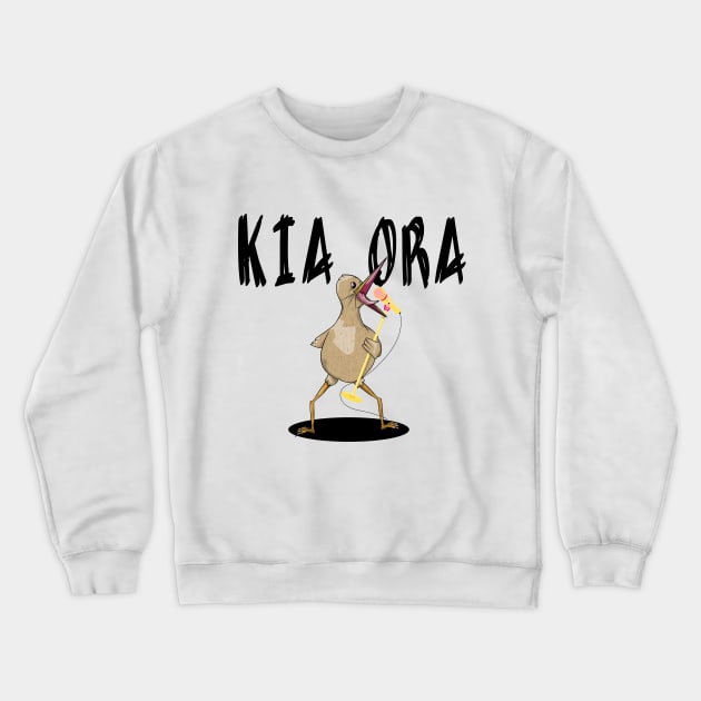 Kiwi Kia Ora Crewneck Sweatshirt by mailboxdisco